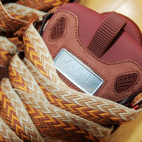 BNWT AW24 LANVIN CURB WITH SPECKLED EFFECT SOLE SNEAKERS 41 - Picture 4 of 12